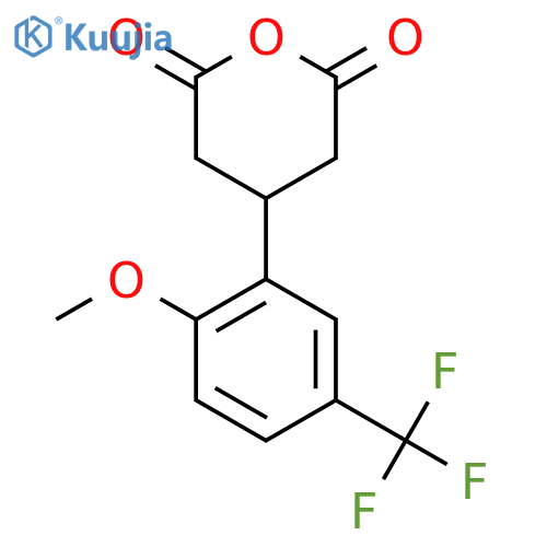 4-2-methoxy-5-(trifluoromethyl)phenyloxane-2,6-dione structure