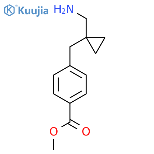 methyl 4-{1-(aminomethyl)cyclopropylmethyl}benzoate structure