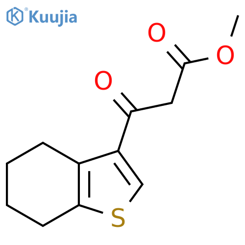 methyl 3-oxo-3-(4,5,6,7-tetrahydro-1-benzothiophen-3-yl)propanoate structure
