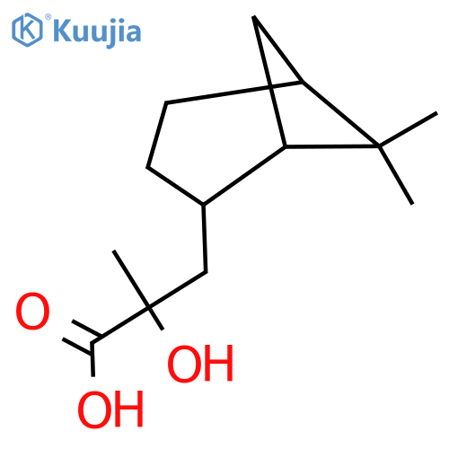 3-{6,6-dimethylbicyclo3.1.1heptan-2-yl}-2-hydroxy-2-methylpropanoic acid structure