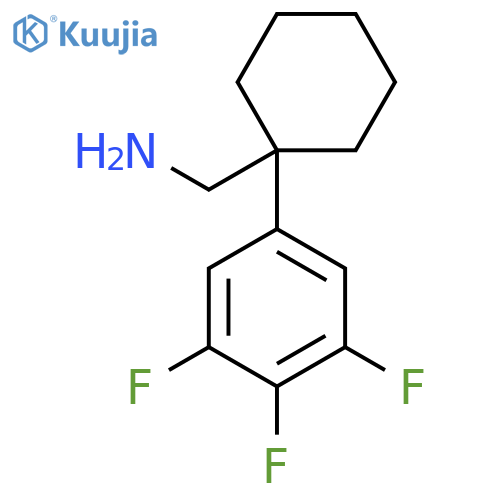 1-(3,4,5-trifluorophenyl)cyclohexylmethanamine structure