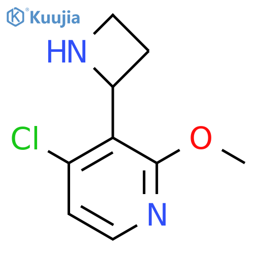 3-(Azetidin-2-yl)-4-chloro-2-methoxypyridine structure
