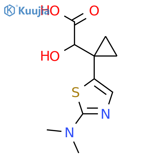 2-{1-2-(dimethylamino)-1,3-thiazol-5-ylcyclopropyl}-2-hydroxyacetic acid structure