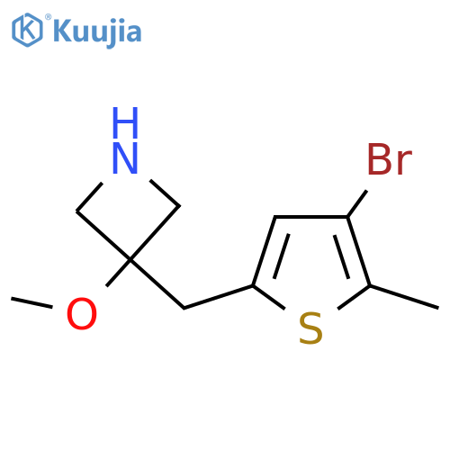 3-(4-bromo-5-methylthiophen-2-yl)methyl-3-methoxyazetidine structure