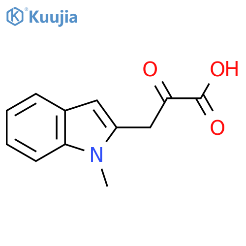 3-(1-methyl-1H-indol-2-yl)-2-oxopropanoic acid structure