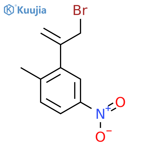 2-(3-bromoprop-1-en-2-yl)-1-methyl-4-nitrobenzene structure