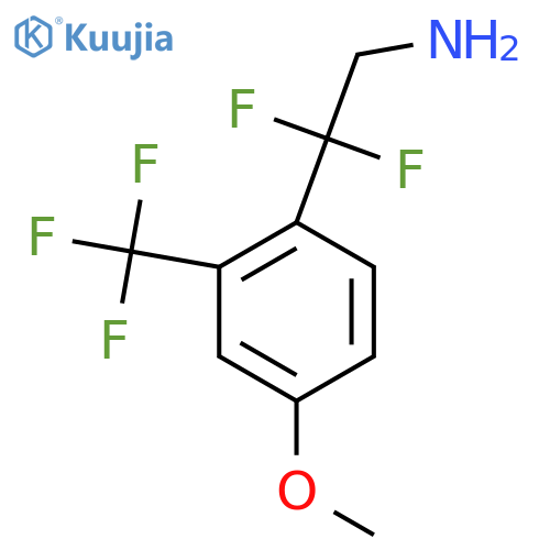 2,2-difluoro-2-4-methoxy-2-(trifluoromethyl)phenylethan-1-amine structure