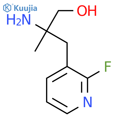 2-amino-3-(2-fluoropyridin-3-yl)-2-methylpropan-1-ol structure