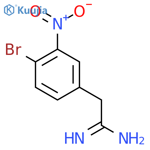 2-(4-bromo-3-nitrophenyl)ethanimidamide structure