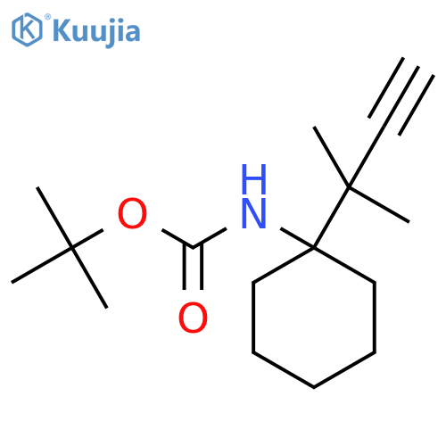tert-butyl N-1-(2-methylbut-3-yn-2-yl)cyclohexylcarbamate structure