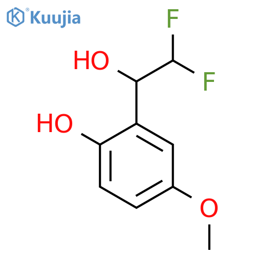2-(2,2-difluoro-1-hydroxyethyl)-4-methoxyphenol structure