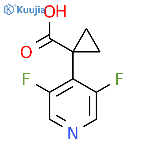 1-(3,5-difluoropyridin-4-yl)cyclopropane-1-carboxylic acid structure