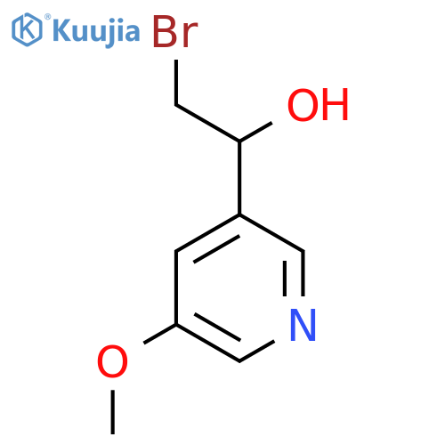 2-bromo-1-(5-methoxypyridin-3-yl)ethan-1-ol structure
