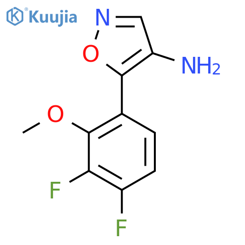 5-(3,4-difluoro-2-methoxyphenyl)-1,2-oxazol-4-amine structure