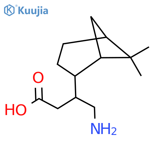 4-amino-3-{6,6-dimethylbicyclo3.1.1heptan-2-yl}butanoic acid structure