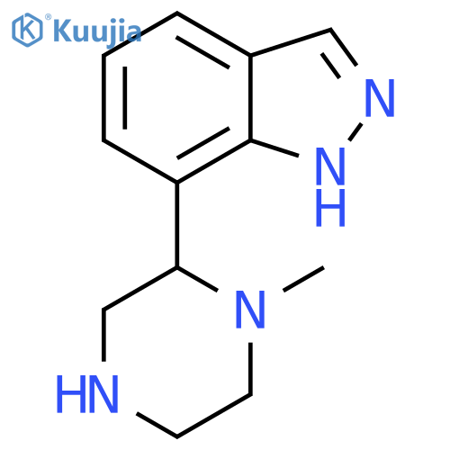 7-(1-methylpiperazin-2-yl)-1H-indazole structure