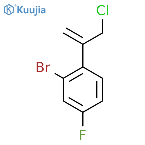 2-bromo-1-(3-chloroprop-1-en-2-yl)-4-fluorobenzene structure