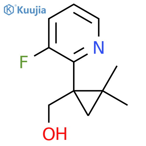 1-(3-fluoropyridin-2-yl)-2,2-dimethylcyclopropylmethanol structure