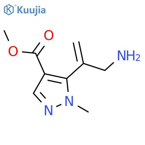 methyl 5-(3-aminoprop-1-en-2-yl)-1-methyl-1H-pyrazole-4-carboxylate structure