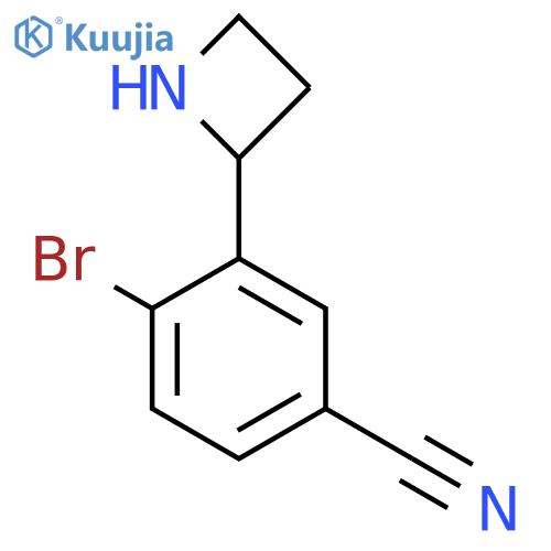 3-(azetidin-2-yl)-4-bromobenzonitrile structure