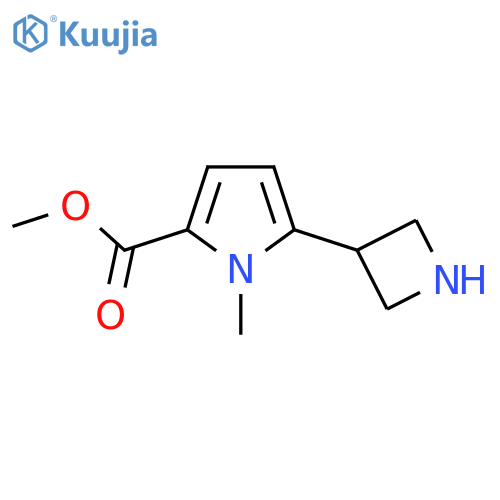 methyl 5-(azetidin-3-yl)-1-methyl-1H-pyrrole-2-carboxylate structure