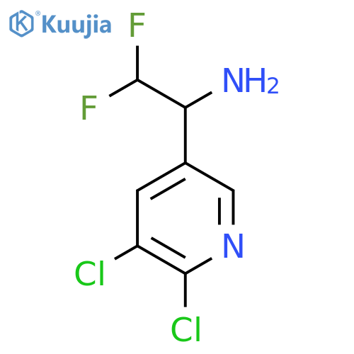 1-(5,6-dichloropyridin-3-yl)-2,2-difluoroethan-1-amine structure