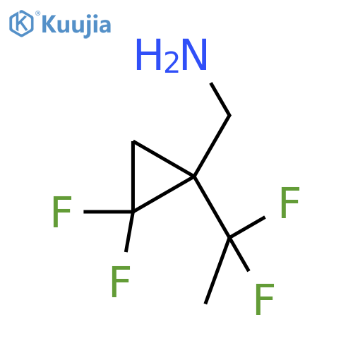 1-(1,1-difluoroethyl)-2,2-difluorocyclopropylmethanamine structure
