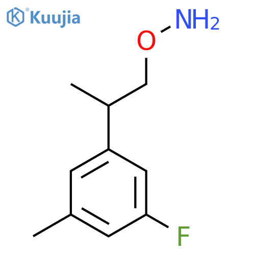 O-2-(3-fluoro-5-methylphenyl)propylhydroxylamine structure