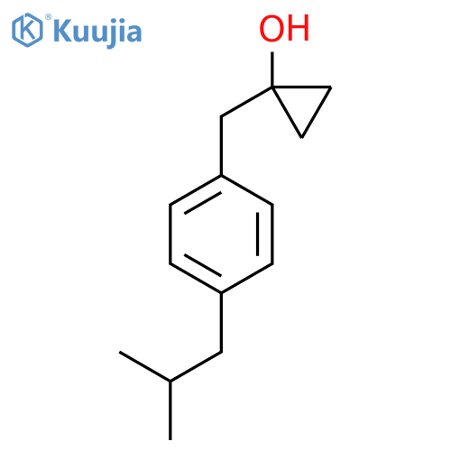 1-{4-(2-methylpropyl)phenylmethyl}cyclopropan-1-ol structure