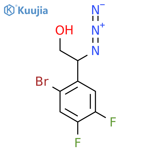 2-Azido-2-(2-bromo-4,5-difluorophenyl)ethan-1-ol structure