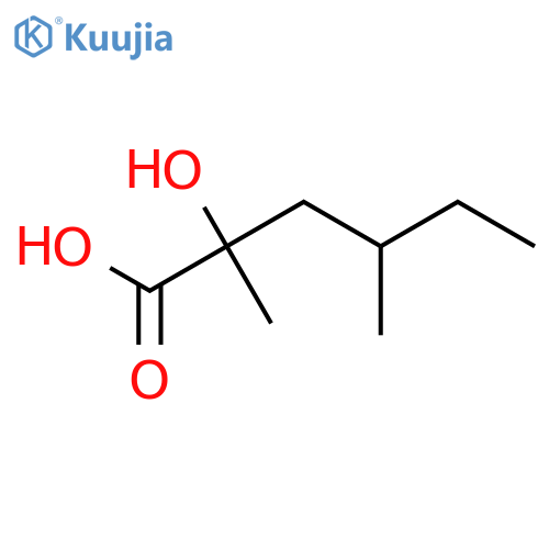 2-hydroxy-2,4-dimethylhexanoic acid structure