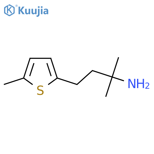 2-methyl-4-(5-methylthiophen-2-yl)butan-2-amine structure