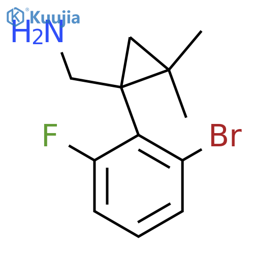 1-(2-bromo-6-fluorophenyl)-2,2-dimethylcyclopropylmethanamine structure