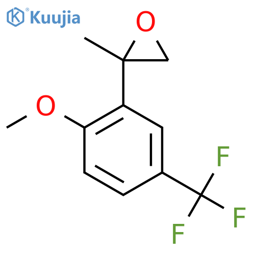 2-2-methoxy-5-(trifluoromethyl)phenyl-2-methyloxirane structure
