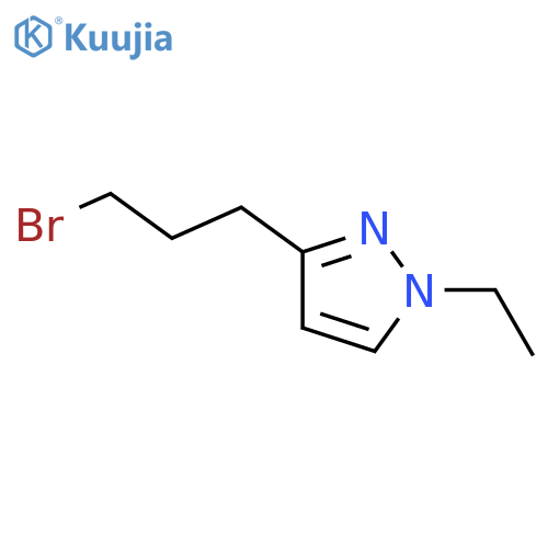 3-(3-bromopropyl)-1-ethyl-1H-pyrazole structure