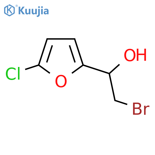 2-bromo-1-(5-chlorofuran-2-yl)ethan-1-ol structure