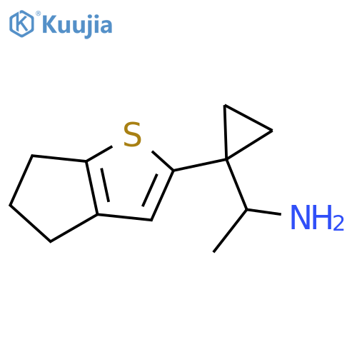 1-(1-{4H,5H,6H-cyclopentabthiophen-2-yl}cyclopropyl)ethan-1-amine structure