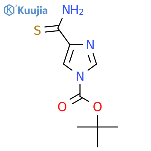 tert-butyl 4-carbamothioyl-1H-imidazole-1-carboxylate structure