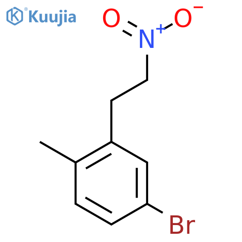 4-bromo-1-methyl-2-(2-nitroethyl)benzene structure