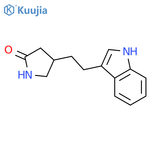4-2-(1H-indol-3-yl)ethylpyrrolidin-2-one structure