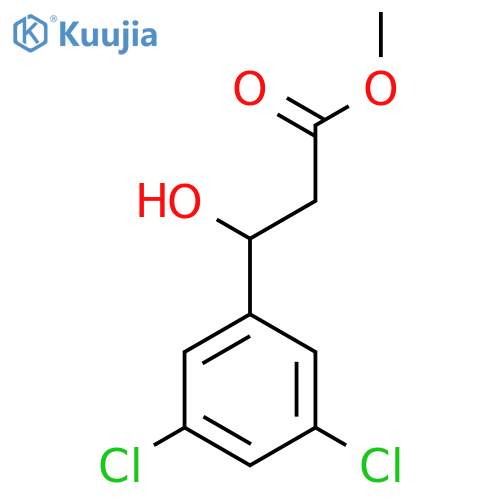methyl 3-(3,5-dichlorophenyl)-3-hydroxypropanoate structure