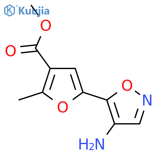 methyl 5-(4-amino-1,2-oxazol-5-yl)-2-methylfuran-3-carboxylate structure