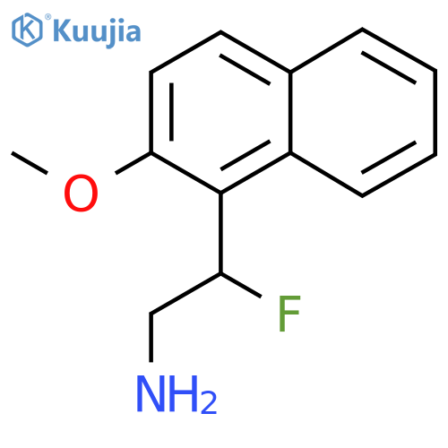 2-fluoro-2-(2-methoxynaphthalen-1-yl)ethan-1-amine structure