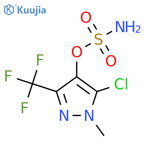 5-chloro-1-methyl-3-(trifluoromethyl)-1H-pyrazol-4-yl sulfamate structure