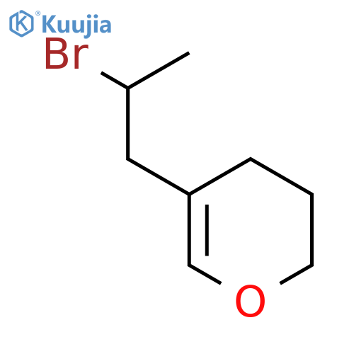5-(2-bromopropyl)-3,4-dihydro-2H-pyran structure