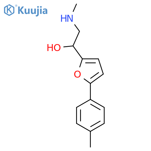2-(methylamino)-1-5-(4-methylphenyl)furan-2-ylethan-1-ol structure