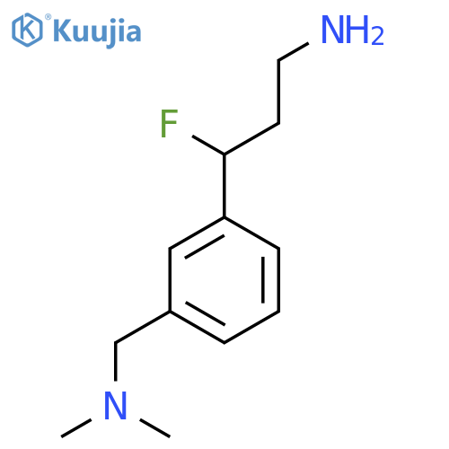 3-{3-(dimethylamino)methylphenyl}-3-fluoropropan-1-amine structure