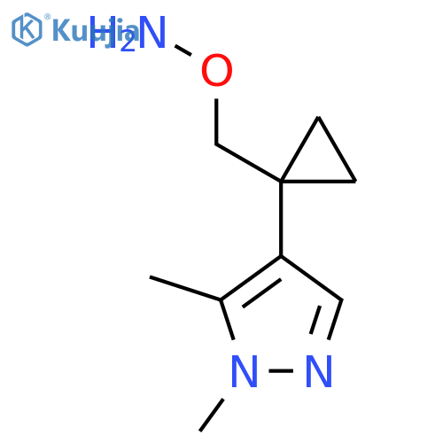 O-{1-(1,5-dimethyl-1H-pyrazol-4-yl)cyclopropylmethyl}hydroxylamine structure
