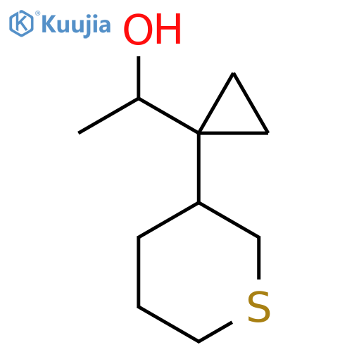 1-1-(thian-3-yl)cyclopropylethan-1-ol structure