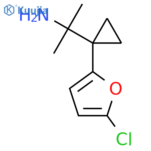 2-1-(5-chlorofuran-2-yl)cyclopropylpropan-2-amine structure